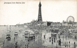 ROYAUME-UNI - Lancashire - Blackpool From Central Pier -  Animé - Carte Postale Ancienne - Blackpool