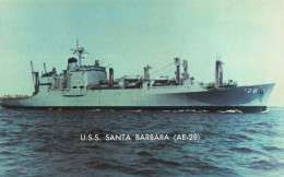 TRANSPORT - Bateaux - USS Santa Barbara (AE-28) - Carte Postale - Paquebote