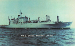 TRANSPORT - Bateaux - USS Santa Barbara (AE-28) - Carte Postale - Steamers