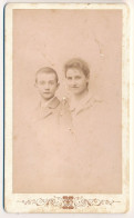 Photographie XIXe CDV Portrait De Fernand Aurèle PATORNI Et Juliette Emma PATORNI-CASADESUS Photographe Hideux Compiègne - Personnes Identifiées