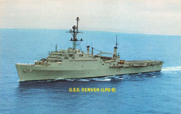 TRANSPORT - Bateaux - USS Denver (LPD-9) - Amphibious Transport Dock - Carte Postale - Oorlog