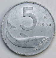 Pièce De Monnaie 5 Lires 1954 - 5 Liras