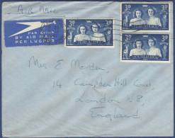 SOUTH AFRICA POSTAL USED AIRMAIL COVER TO ENGLAND - Aéreo