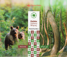 POLAND 2023 POST LIMITED EDITION PHILATELIC FOLDER: SEE MORE BIESZCZADY MOUNTAINS CROOKED FOREST REVITALISATION BEARS - Cartas & Documentos