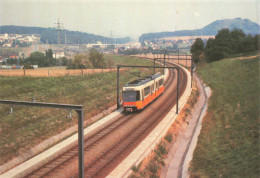TRANSPORT - Trains - Charleroi - Site Propre Entre Les Stations "Morgnies" Et "Leernes" - Carte Postale - Trains