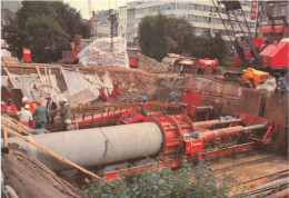 BELGIQUE  - Anvers -Construction De La Dalle De Couverture Par Fonçage De Tubes Horizontaux - Carte Postale - Antwerpen