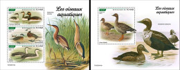 Tchad 2023, Animals, Water Birds, 3val In BF+BF - Marine Web-footed Birds