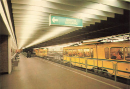 TRANSPORTS - Trains - Bruxelles - Métro - Parc - Carte Postale - Trains