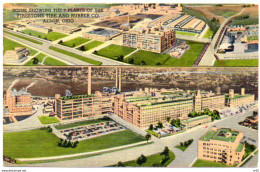 USA - Scene Showing The 7 Plants Of The Firestone Tire And Rubber Co, AKRON, OHIO, OH ( Etats Unis ) - Akron