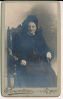 Photographie XIXe CDV Portrait De Eugénie Léocadie Pigné (1839-1907) Servante Photographe Samaritaine Paris - Personnes Identifiées