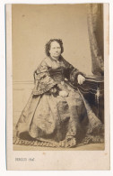 Photographie XIXe CDV Portrait De Madame Flore Augusta DARGENT Gerponville Photographe Persus Paris - Identified Persons