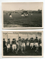 RUGBY  Lot 2 CARTES PHOTOS Pendant Le Match Et L'apres Match Vers 1930 ?   D09 2023 - Rugby