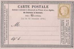 CERES - N°55 - NEUF SUR CARTE PRECURSEUR NEUVE - N°55 NEUF SANS GOMME COTE 180€. - 1849-1876: Periodo Clásico