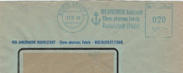 FK DDR VEB Ankerwerk Rudolstadt Chemie Pharma 1957 - Anker Bausteine Lilienthal - Pharmacy