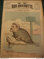 1885 Journal Satirique LE DON QUICHOTTE - UN AMPHIBIE Par INTERIM - PHOQUE SAVANT - 1850 - 1899