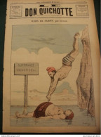 1885 Journal Satirique LE DON QUICHOTTE - BAINS DE SAISON, Par INTERIM - SUFFRAGE UNIVERSEL - 1850 - 1899