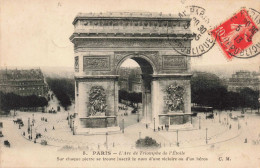 FRANCE - Paris - Arc De Triomphe De L'Etoile - Sur Chaque Pierre Se Trouve Inscrit Le Nom... - Carte Postale Ancienne - Triumphbogen