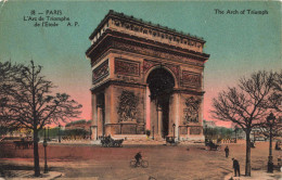 FRANCE - Paris - Arc De Triomphe De L'Etoile - Colorisé - Carte Postale Ancienne - Triumphbogen