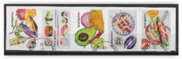 Suède 2016 N°3082/3086 En Bande Complète Oblitérée  Gastronomie - Used Stamps