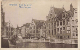 BELGIQUE - Bruges - Quai Du Miroir - Carte Postale Ancienne - Brugge