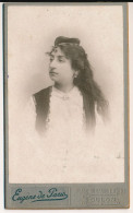 Photographie XIXe CDV Portrait De Marie Pauline BORGOMANO Née à CALCATOGGIO Photographe Eugène Toulon - Identified Persons