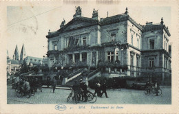 BELGIQUE - Spa - Etablissement Des Bains - Animé - Carte Postale Ancienne - Spa