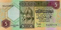 LIBYA 5 DINARS 1991 P 60c NUEVO UNC SC - Libya