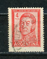 ARGENTINE: SAN MARTIN - N° Yvert 605A Obli. - Gebraucht