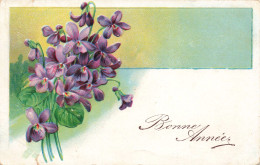 FÊTES - VŒUX - Bonne Année - Fleurs - Colorisé  -  Carte Postale Ancienne - New Year