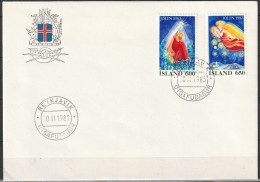 Island FDC 1984 MiNr.608 - 609  Weihnachten ( D 5560 ) Günstige Versandkosten1,00€-1,20€ - FDC
