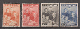 Nederlandse Antillen Curacao 164 165 166 167 Used Nederlandse Koninklijke Familie Royal Family Famille Royal 1943 - Curaçao, Nederlandse Antillen, Aruba
