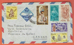 J - Lettre Nepal 1969 Air Mail Vers Montréal - Canada - Népal