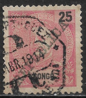 Portuguese Congo – 1911 King Carlos Overprinted REPUBLICA 25 Réis Used Stamp - Congo Portugais