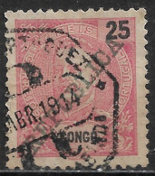 Portuguese Congo – 1911 King Carlos Overprinted REPUBLICA 25 Réis Used Stamp - Congo Portuguesa