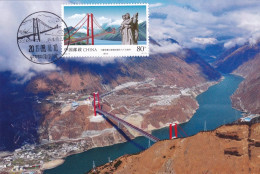 2019 China 2019-18 Sichuan-Tibet-Qinghai-Tibet Highway Opened To Traffic LOCAL MC-S BRIDGES 1V - Maximumkaarten