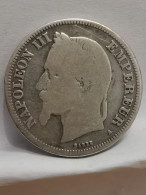 2 FRANCS ARGENT 1867 A PARIS NAPOLEON III TETE LAUREE / FRANCE SILVER - 2 Francs