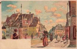 ARTS - Peintures Et Tableaux - Une Ville Animée - Carte Postale Ancienne - Peintures & Tableaux