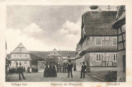 FRANCE - Bas Rhin - Village Bas - Souvenir De Hunspach - Unterdorf - Animé - Carte Postale Ancienne - Haguenau