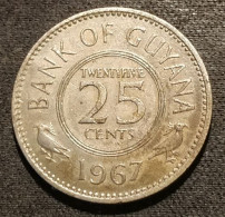 GUYANA - 25 CENTS 1967 - KM 34 - Guyana