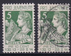 SWITZERLAND 1913 - MNH + Canceled - Mi 117 - Pro Juventute - Neufs