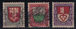 SWITZERLAND 1919 - Canceled - Mi 161-163 - Pro Juventute - Oblitérés