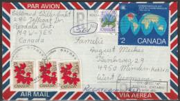 Kanada 1983 Luftpost Mi-Nr. 867 +Zusatzfrankatur Commonwealth-Tag ( D 6086) Günstige Versandkosten - Storia Postale