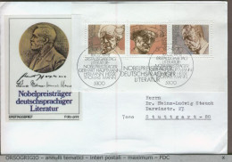 GERMANY - DEUTSCHE - FDC 1978 - NOBEL PREIS LITERATUR - 1974-1980