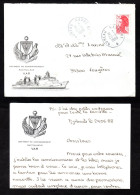 Lettre Et Enveloppe Du BATIMENT De COMMANDEMENT RAVITAILLEUR - VAR - A608 à DJIBOUTI + Discours De NEPTUNE - Boats