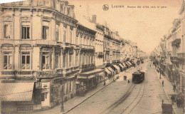 BELGIQUE - Louvain - Avenue Des Alliés Vers La Gare - Animé -  Carte Postale Ancienne - Autres & Non Classés