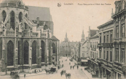 BELGIQUE - Louvain - Place Marguerite - Hôtel Des Postes - Animé -  Carte Postale Ancienne - Autres & Non Classés