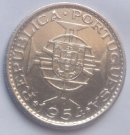 10 Escudos 1954 Moçambique Silver - Mozambique