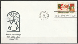 USA 1983 FDC Mi-Nr.1664 Weihnachtsmann ( D 6672) Günstige Versandkosten - 1981-1990
