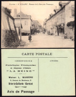 19-0001 - Carte Postale CORREZE (19) - JUILLAC - 6. Avenue De La Gare Des Tramways - AVIS DE PASSAGE Ets L. Manière - Juillac