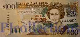 EAST CARIBBEAN 100 DOLLARS 2003 PICK 46a UNC LOW SERIAL NUMBER "F009300A" - Oostelijke Caraïben